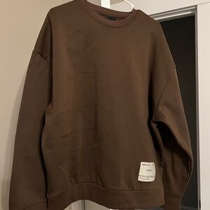 Essentials Chocolate Brown Crewneck Sweater